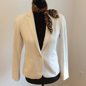 White Button Blazer